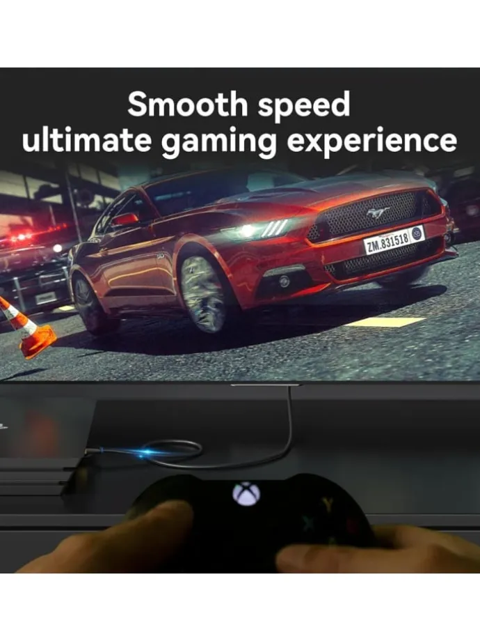 Netzwerkkabel CAT8 SFTP RJ45 Ethernet 40Gbps 8m Schwarz