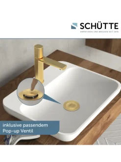 NEW YORK Waschtischarmatur, Gold matt