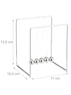 Newton-Pendel in Silber