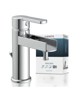 NIAGARA Waschtischarmatur, Chrom, mit Schwallauslauf