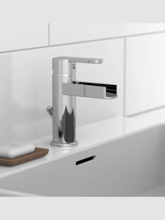 NIAGARA Waschtischarmatur, Chrom, mit Schwallauslauf