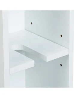 Nischenschrank in Weiß/ Natur - (B)17 x (H)79 x (T)75 cm