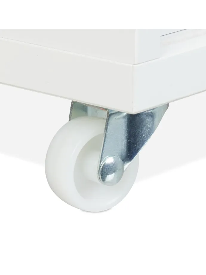 Nischenschrank in Weiß/ Natur - (B)17 x (H)79 x (T)75 cm