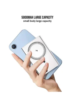 Notstrombatterie in Silber - 5000 mAh