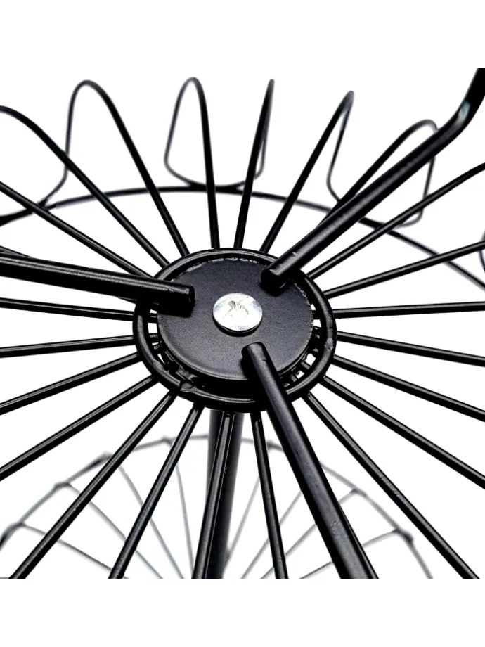 Obstkorb Etagere in Schwarz - 2 Etagen