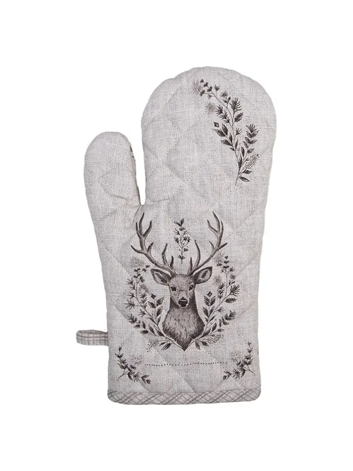 Ofenhandschuh in Braun - (L)30 x (B)18 cm