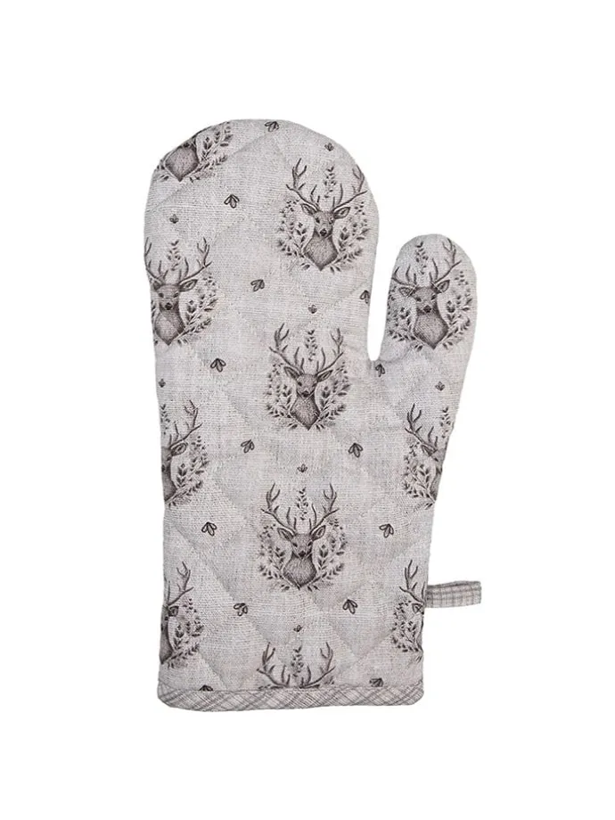 Ofenhandschuh in Braun - (L)30 x (B)18 cm