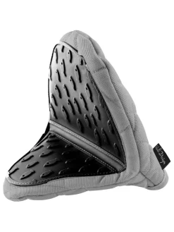 Ofenhandschuh in Grau/ Schwarz