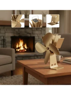 Ofenventilator in Bronze