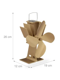 Ofenventilator in Bronze