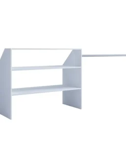 Offener Kleiderschrank Dachschrägen Regal Dacho l in Weiß