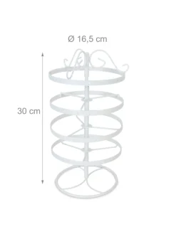 Ohrringhalter in Weiß - (H)30 x Ø16,5 cm