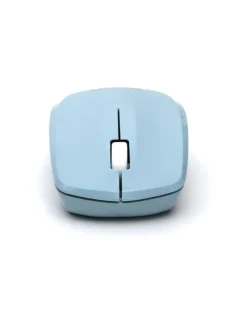 Omega OM229LB Kabellose Maus 1200 DPI, 24 GHz-Funk, USB-Empfänger in Hellblau