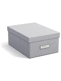 Ordnungsbox in Hellgrau - (B)22,5 x (H)13,5 x (T)31,5 cm