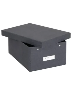 Ordnungsbox in Schwarz - (B)22,5 x (H)13,5 x (T)31,5 cm