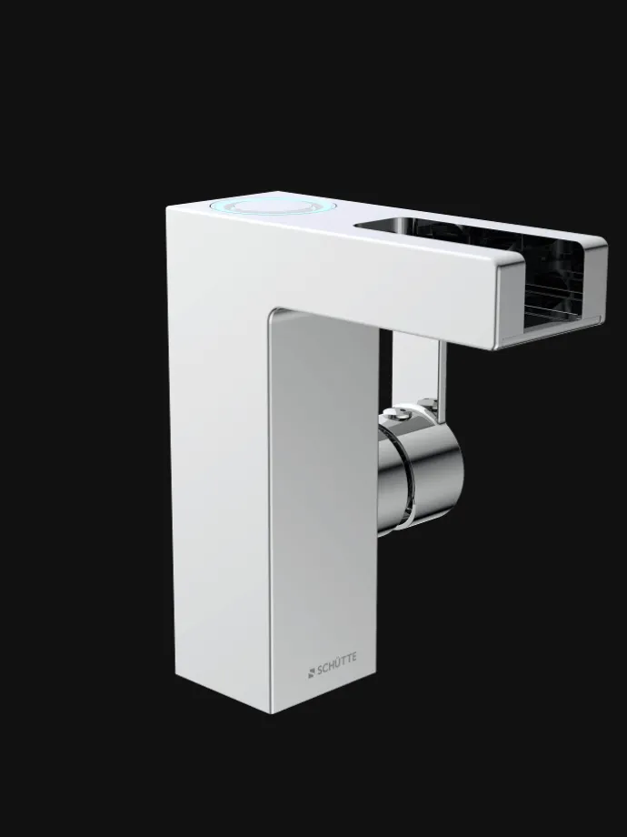 ORINOCO LED Waschtischarmatur, Chrom, mit Schwallauslauf