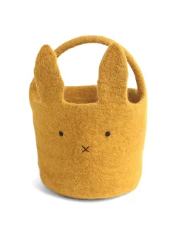 Osterkorb in Gelb - (H)25 x Ø 15 cm