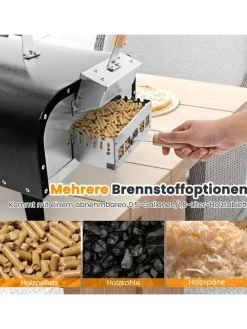 Outdoor Pizzaofen in Schwarz