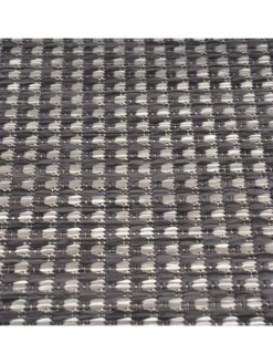 Outdoor Teppich Natur Balkon, Terrasse in Anthrazit