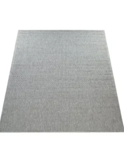Outdoor Teppich Natur Balkon, Terrasse in Grau
