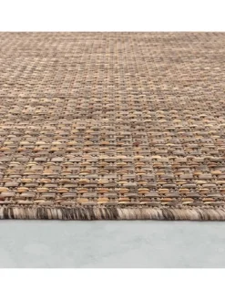 Outdoor Teppich Natur Balkon, Terrasse in Beige