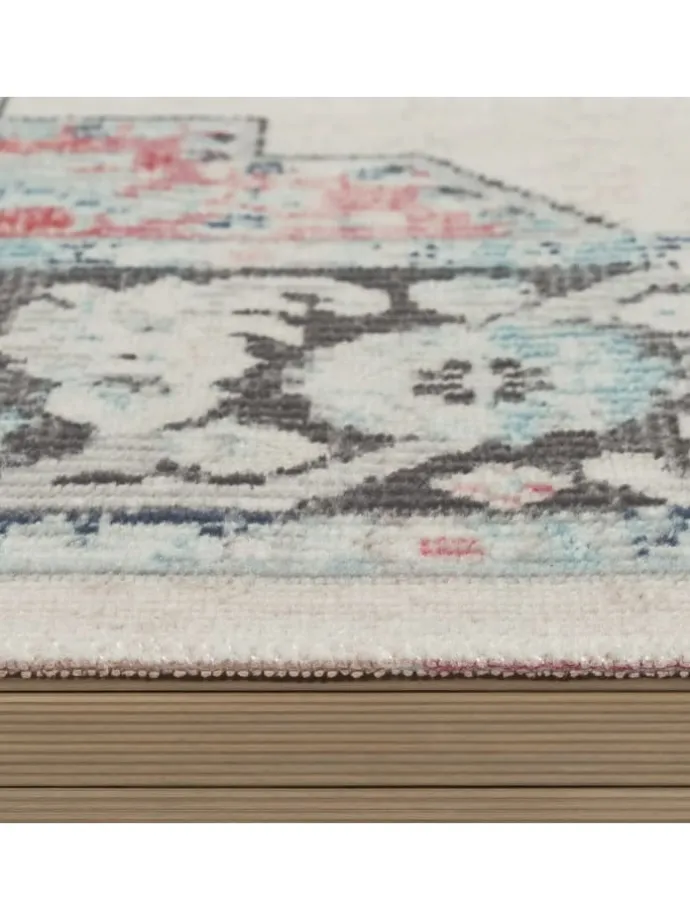 Outdoor Teppich Orientalisch Vintage Balkon, Terrasse in Creme