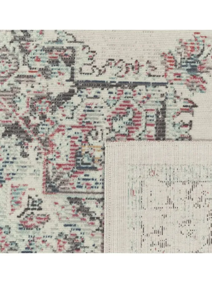 Outdoor Teppich Orientalisch Vintage Balkon, Terrasse in Creme