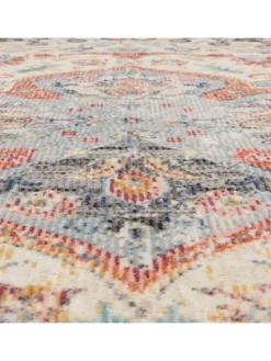 Outdoor Teppich Orientalisch Vintage Balkon, Terrasse in Grau