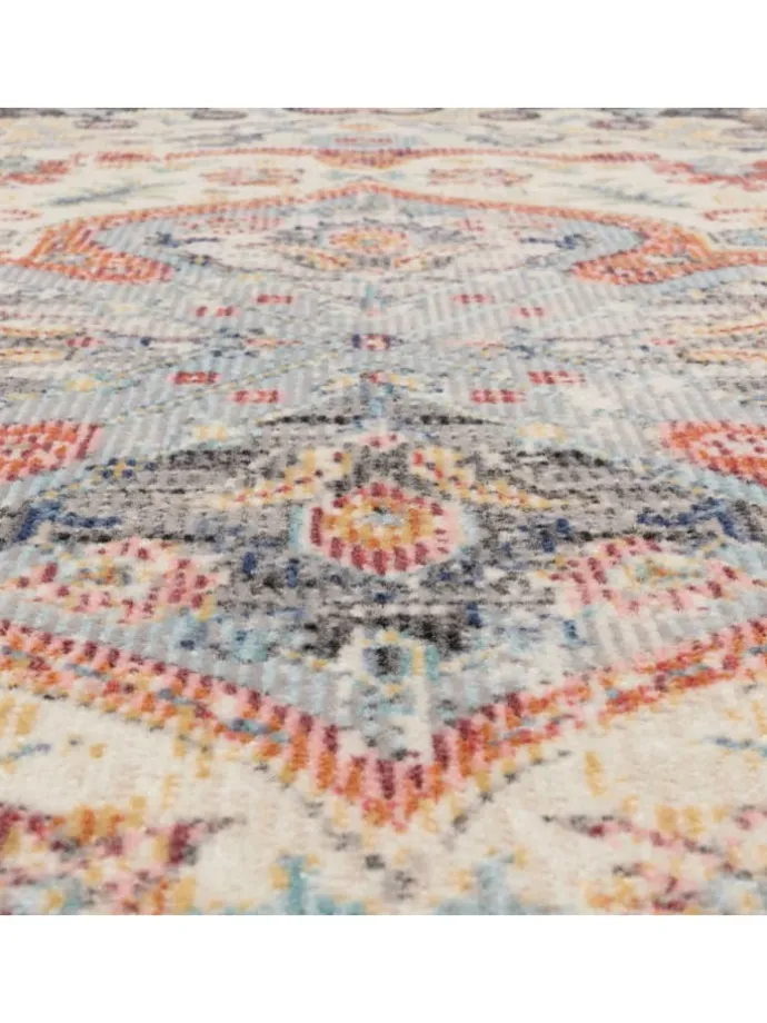 Outdoor Teppich Orientalisch Vintage Balkon, Terrasse in Grau