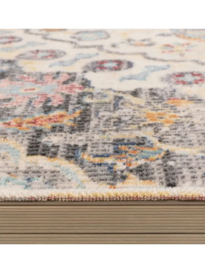 Outdoor Teppich Orientalisch Vintage Balkon, Terrasse in Grau