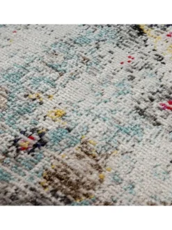 Outdoor Teppich Orient-Vintage Balkon, Terrasse schmutzabweisend in Mehrfarbig