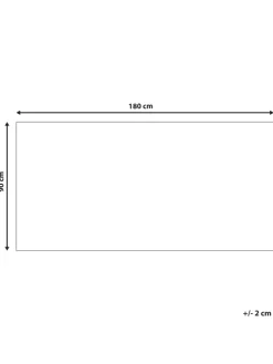 Outdoorteppich HALDIA in Blau/Weiß - (W) 90 x (H) 0.5 x (L) 180 cm