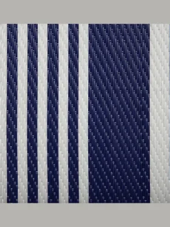 Outdoorteppich HALDIA in Blau/Weiß - (W) 90 x (H) 0.5 x (L) 180 cm