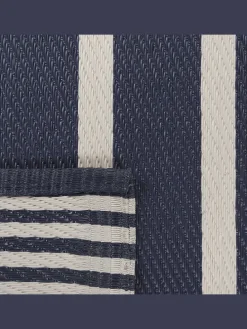 Outdoorteppich HALDIA in Blau/Weiß - (W) 120 x (H) 0.5 x (L) 180 cm