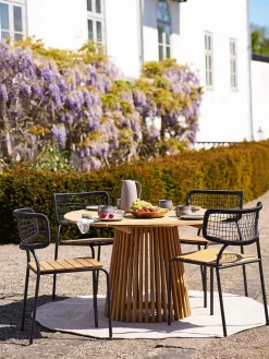 Outdoor-Teppich in Beige - Ø 180 cm