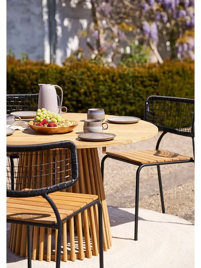 Outdoor-Teppich in Beige - Ø 180 cm