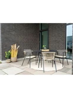 Outdoor-Teppich in Beige - Ø 180 cm