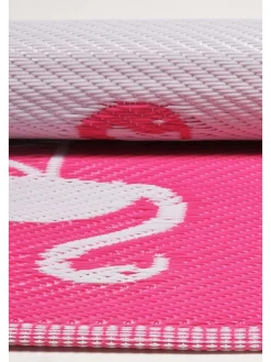 Outdoor-Teppich in Pink/ Weiß