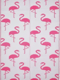 Outdoor-Teppich in Pink/ Weiß