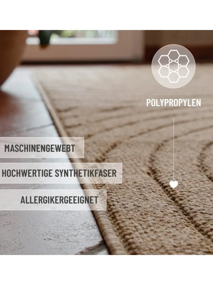 Outdoorteppich Monoq in natur