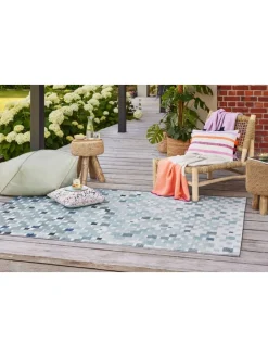 Outdoorteppich Pacific in blau, türkis