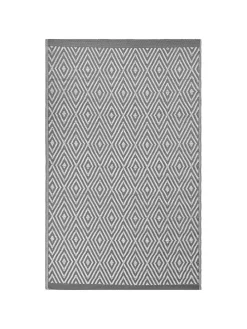 Outdoorteppich SIKAR in Grau/Weiß - (W) 120 x (H) 0.5 x (L) 180 cm