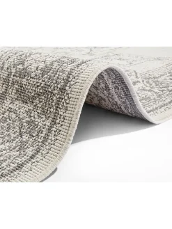 Outdoor-Wendeteppich "Borbon" in Grau/ Creme