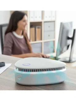 Ozon-Generator in Weiß - (B)12 x (H)11,4 x (T)4 cm