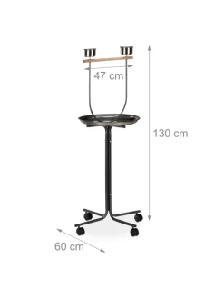 Papageien Freisitz in Silber