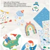 Papier-Bastelset "Winter holidays" in Bunt