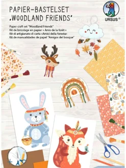 Papier-Bastelset "Woodland friends" in Bunt