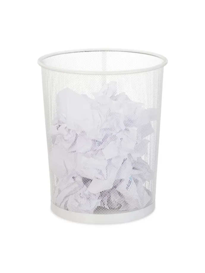 Papierkorb in Weiß - Ø 29,5 cm