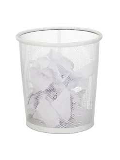 Papierkorb in Weiß - Ø 23 cm