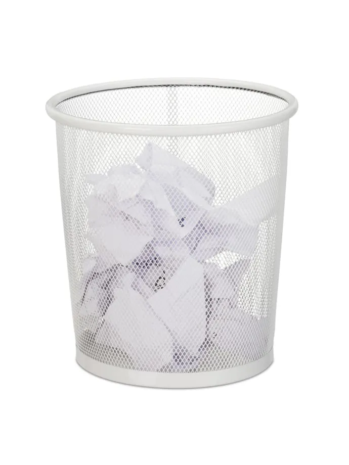 Papierkorb in Weiß - Ø 23 cm